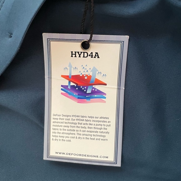 C.Defoor Men’s Polo Shirt. XL Dark Blue/Green. NWT - Picture 10 of 10